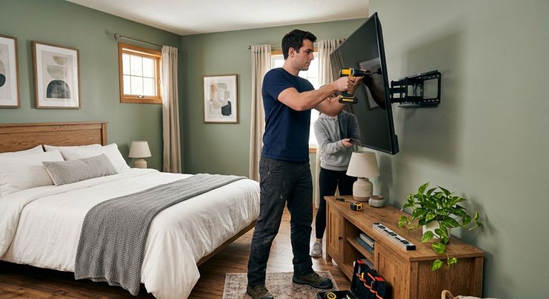 Bedroom Tv Mounting in Denver, CO