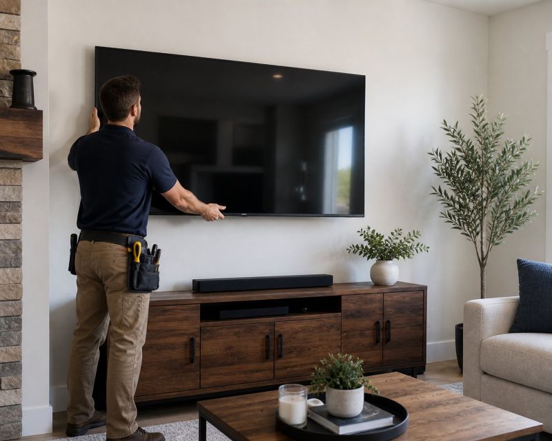 Tv Hanging Service in Conroe, TX